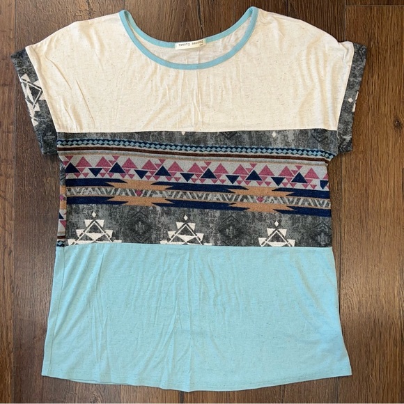 Twenty second 22nd Aztec tee SZ LG - Picture 1 of 4